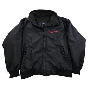 Port Authority Heavy Coat Men's 2XL Black Fleece Resin Coated Insulated EUC